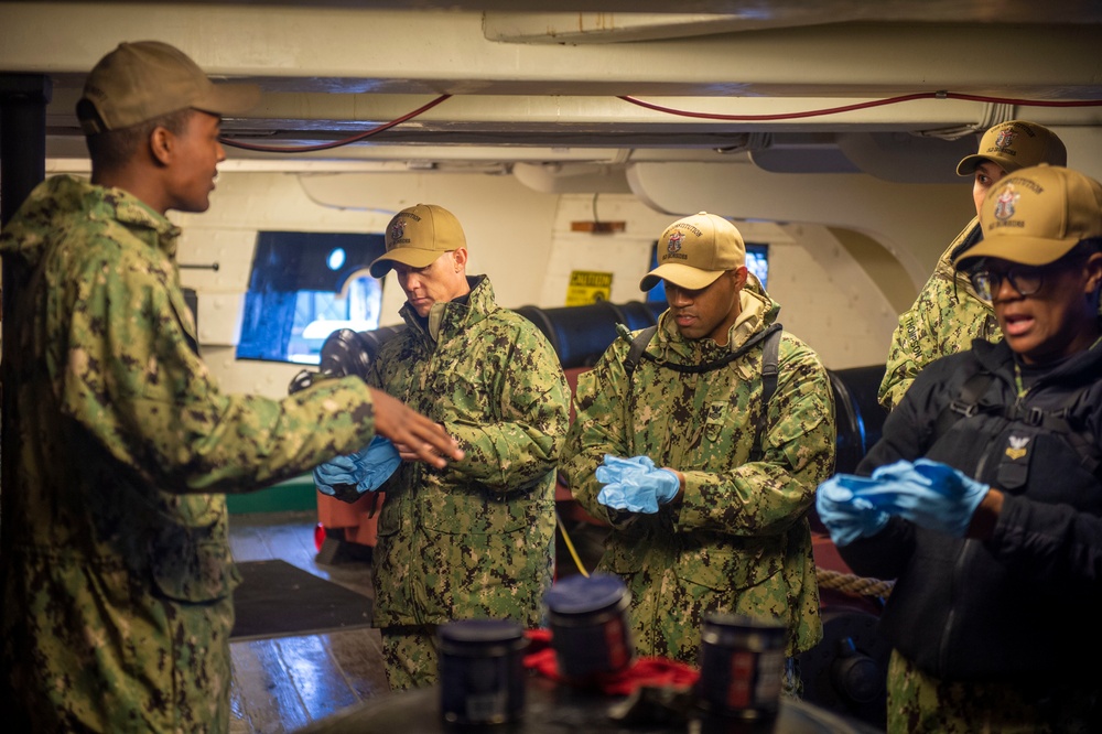 USS Constitution hosts Chief Petty Officer Heritage Weeks