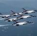 Thunderbirds fly over Mt. Hood