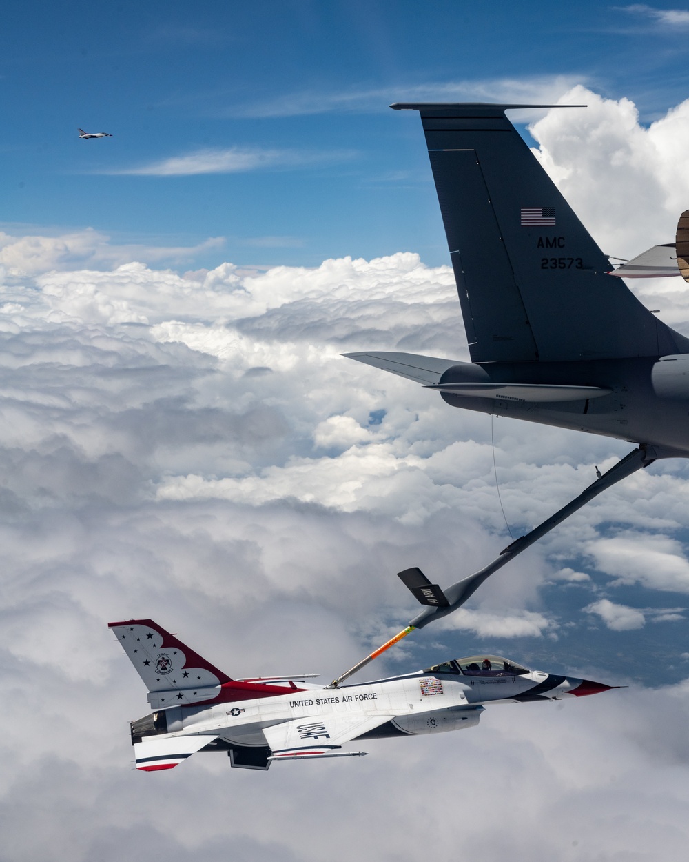 Thunderbirds fly over Mt. Hood