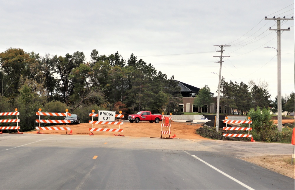 Construction of new bridge at Fort McCoy