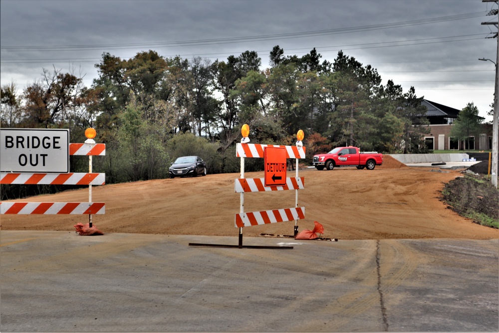 Construction of new bridge at Fort McCoy