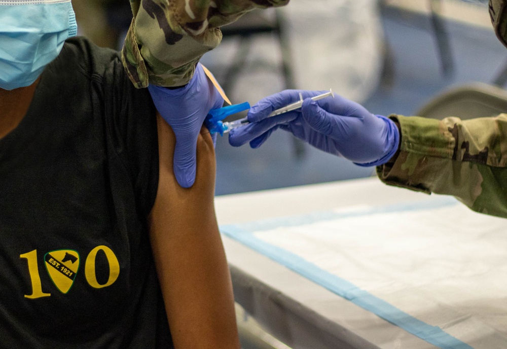 Cav Troopers Maintain Readiness with COVID Vaccinations