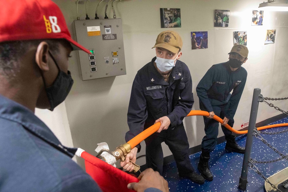 Makin Island Fire Drill