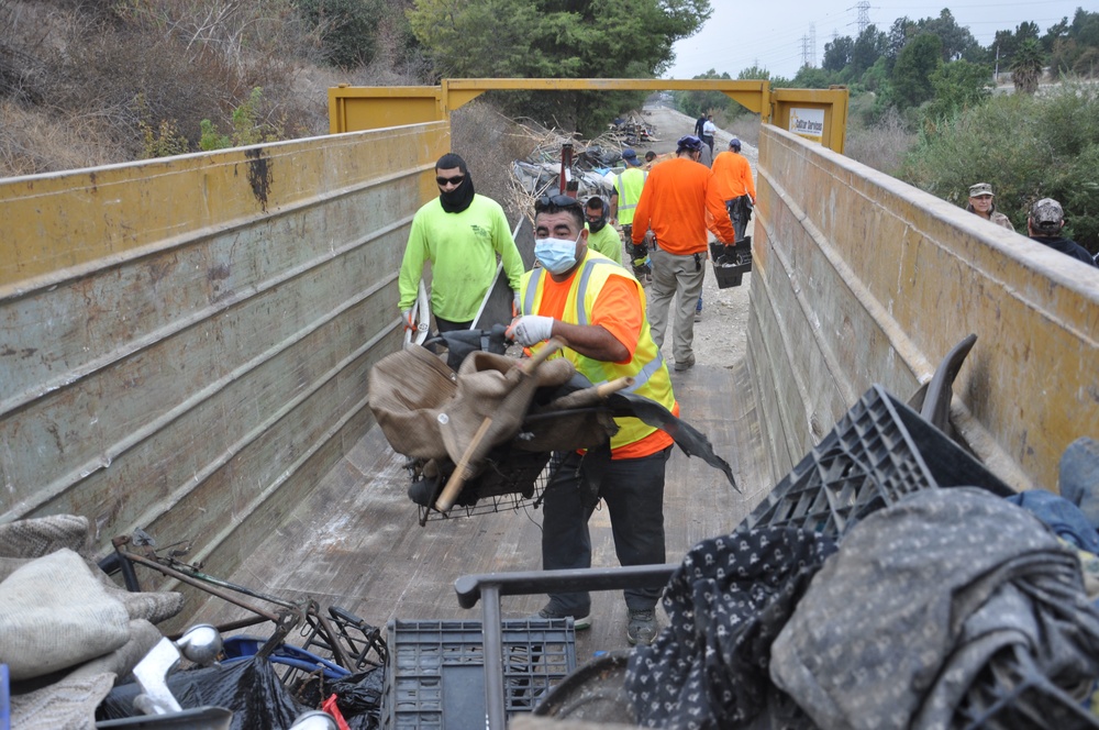 Corps river and creek cleanup project removes 575 tons of debris