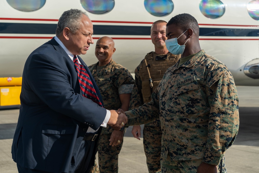 Secretary of the Navy, Carlos Del Toro visits Marine Corps Air Station Iwakuni