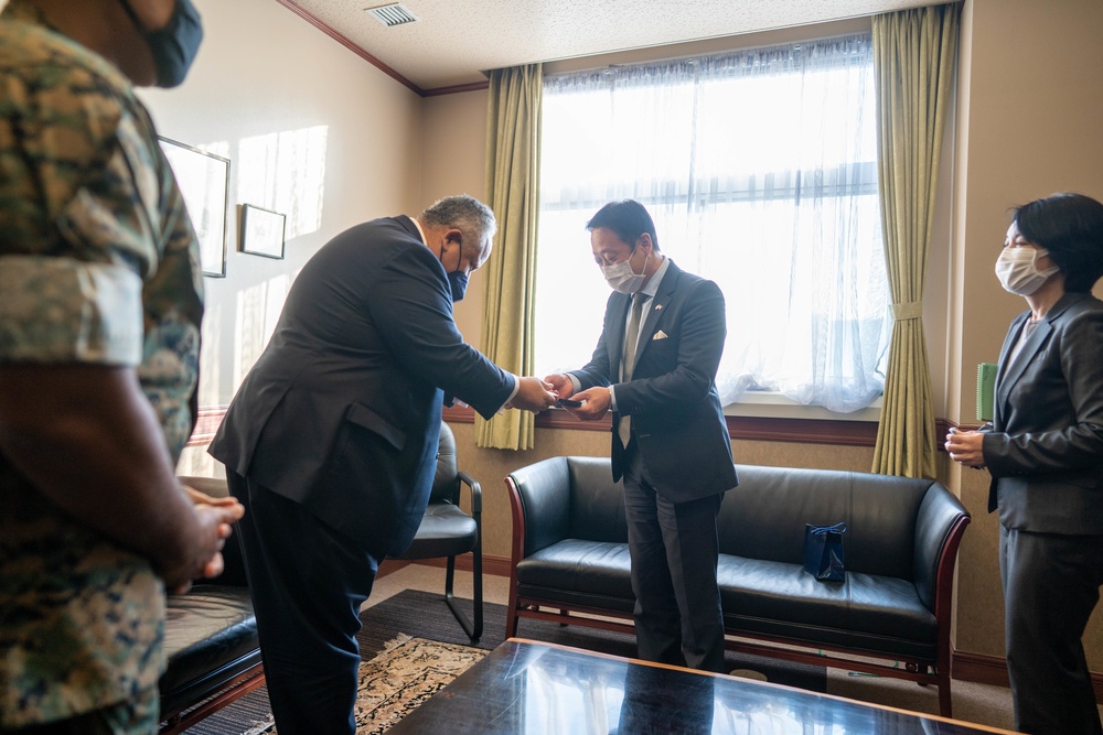 Secretary of the Navy, Carlos Del Toro visits Marine Corps Air Station Iwakuni