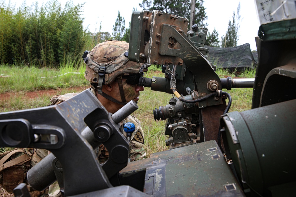 U.S. Army 3-7 Field Artillery exercise during JPMRC 22-01