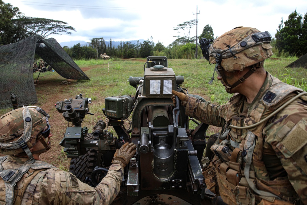 U.S. Army 3-7 Field Artillery exercise during JPMRC 22-01