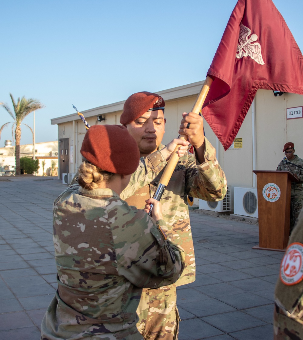 New First Sergeant Welcomed to TF Sinai Medical Company