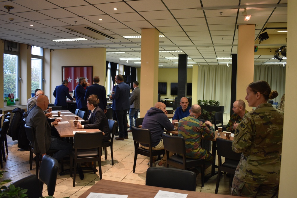 Host nation law enforcement join garrison at Brussels site