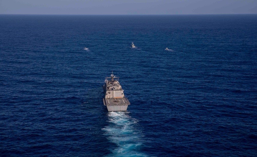 USS Billings Participates in a Maritime Operations Exercise with Dominican Republic Navy Coastal Patrol Vessel Canopus