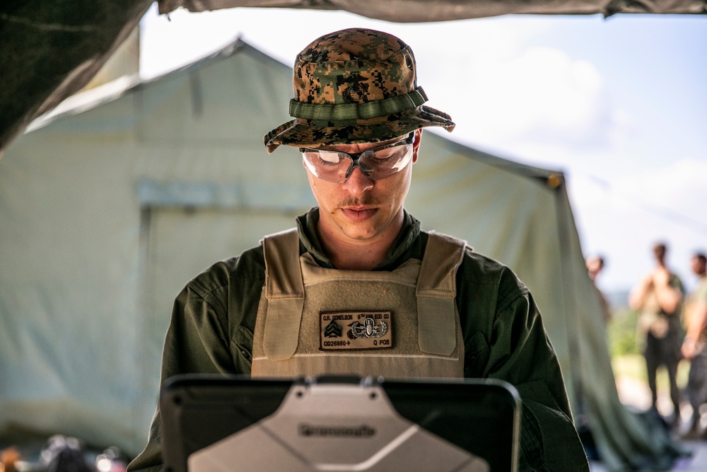 EOD Marines from across III MEF conduct joint ordnance exploitation range