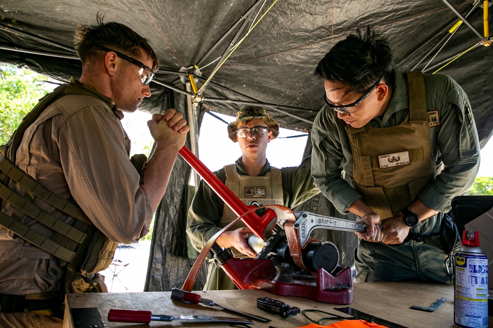 EOD Marines from across III MEF conduct joint ordnance exploitation range