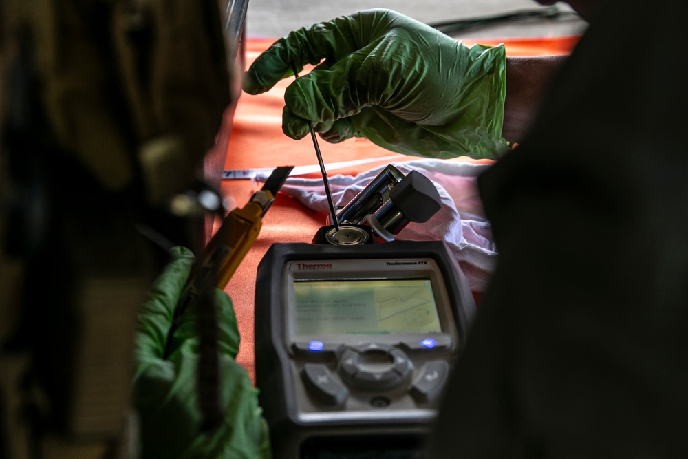 EOD Marines from across III MEF conduct joint ordnance exploitation range