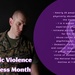 Photo by 1st Lt. Charlotte Dennis Domestic Violence Awareness Month