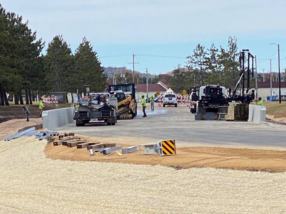 New bridge construction at Fort McCoy