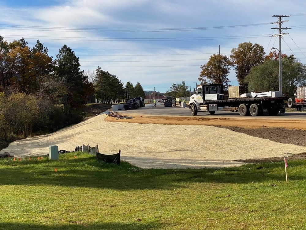 New bridge construction at Fort McCoy