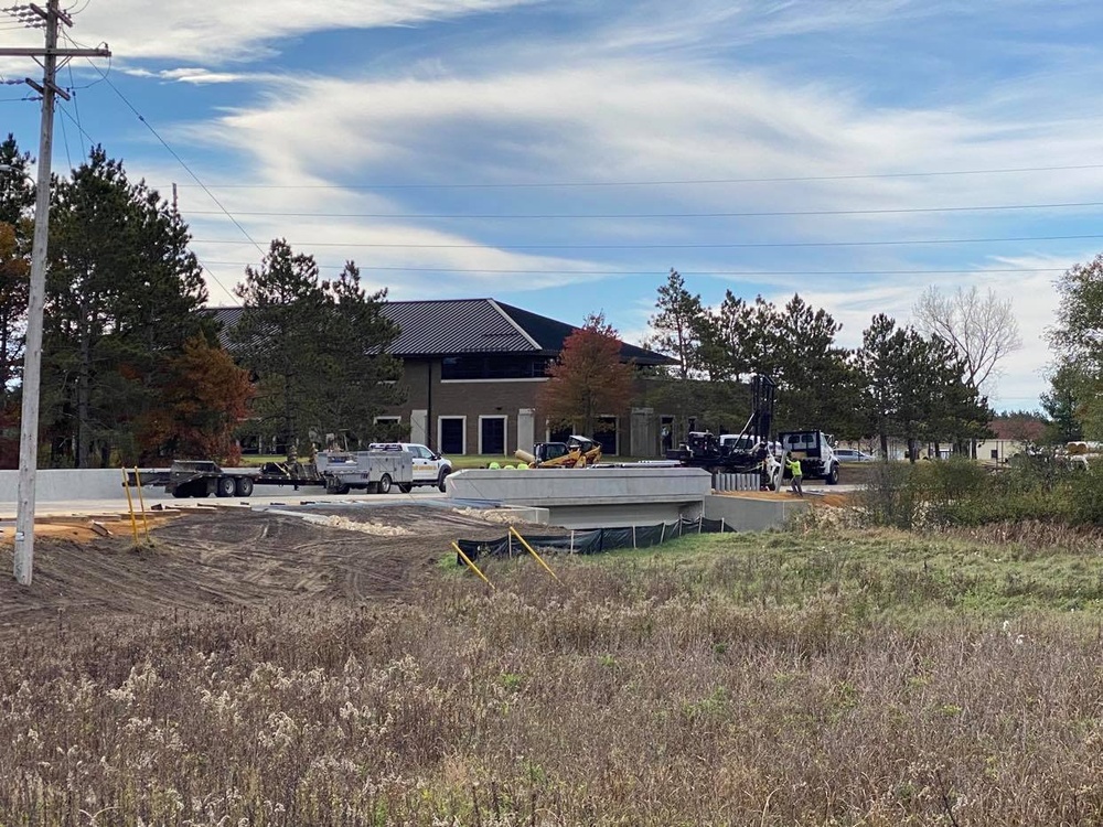 New bridge construction at Fort McCoy