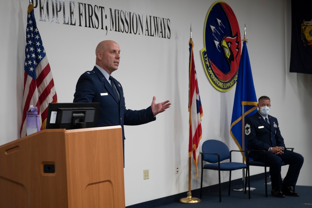 Chief Master Sgt. Josh Blakley retirement