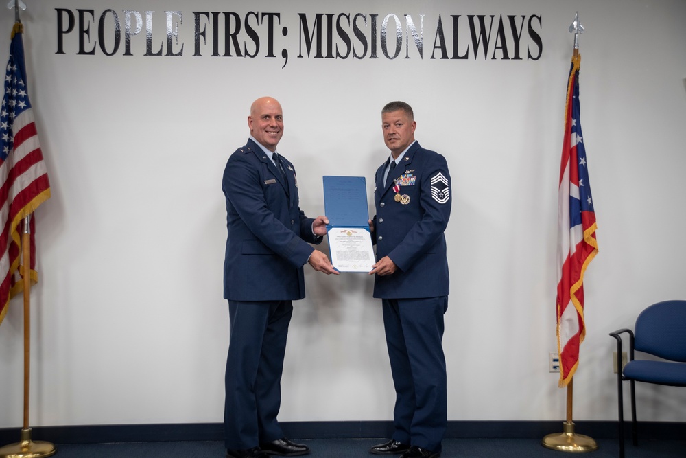 Chief Master Sgt. Josh Blakley retirement