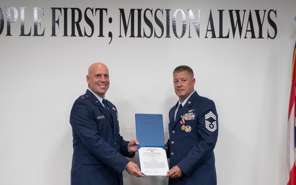 Chief Master Sgt. Josh Blakley retirement