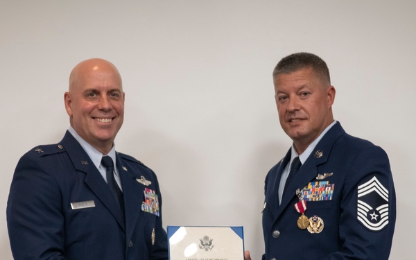 Chief Master Sgt. Josh Blakley retirement