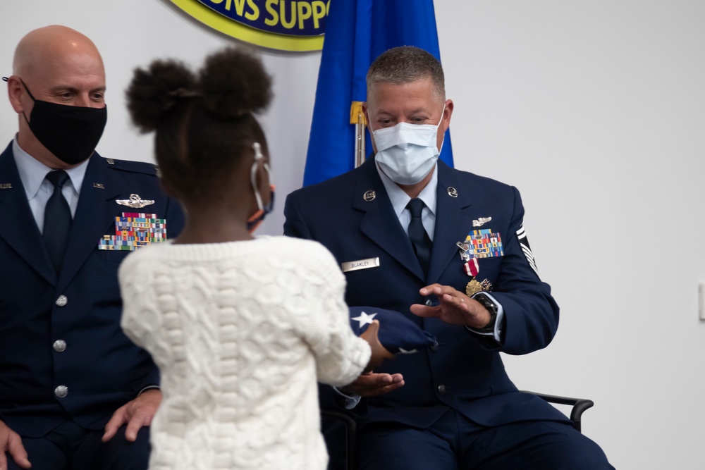 Chief Master Sgt. Josh Blakley retirement