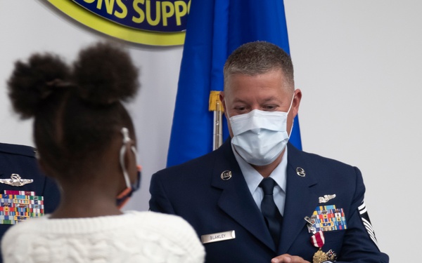 Chief Master Sgt. Josh Blakley retirement