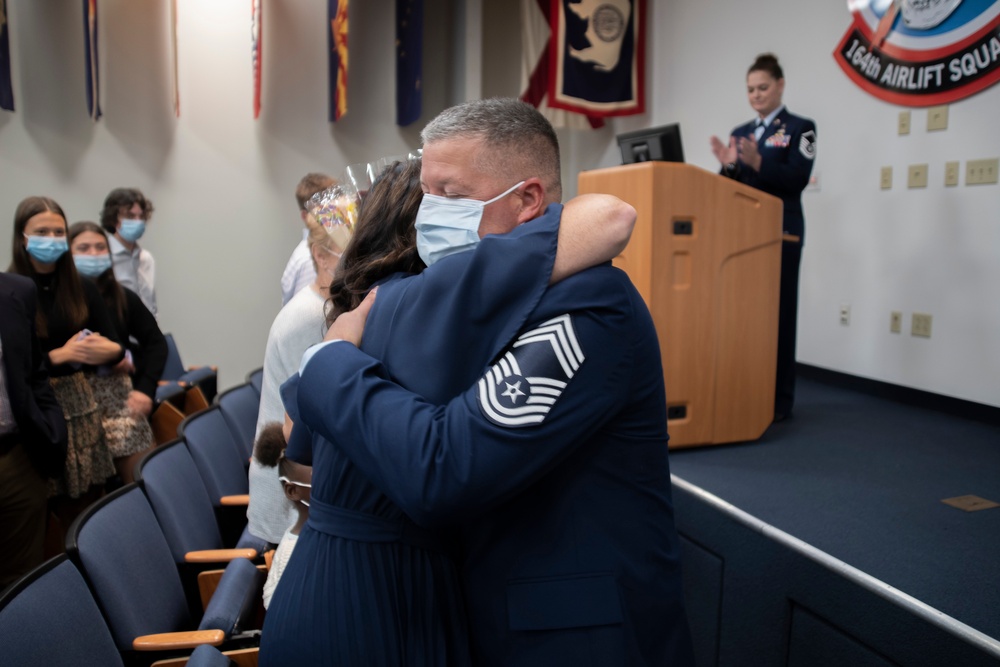 Chief Master Sgt. Josh Blakley retirement