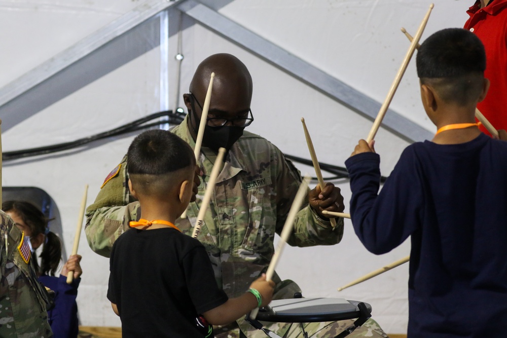 TRADOC Band visits Fort Lee's Living Support Area