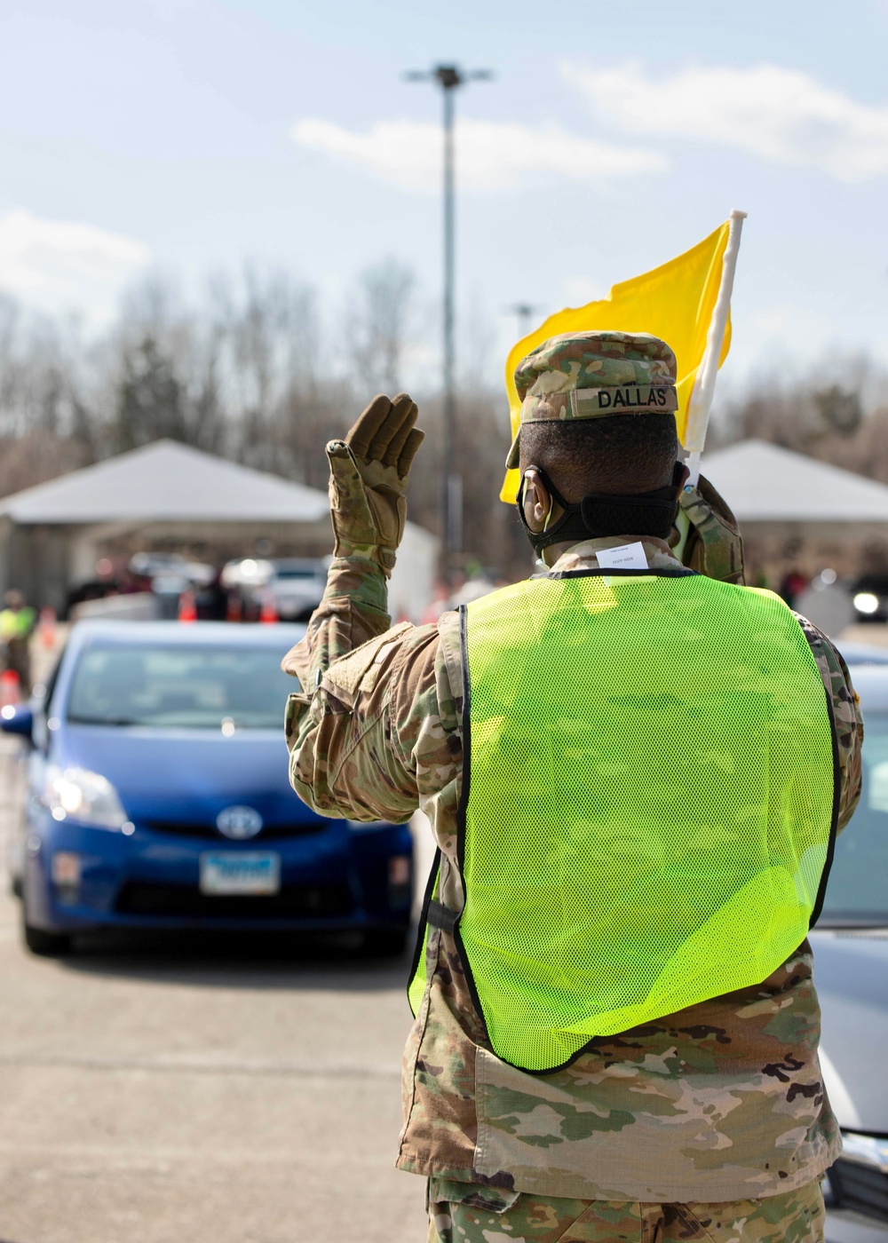 58th EMIB Soldiers support Six Flags America Mass Vaccination Site
