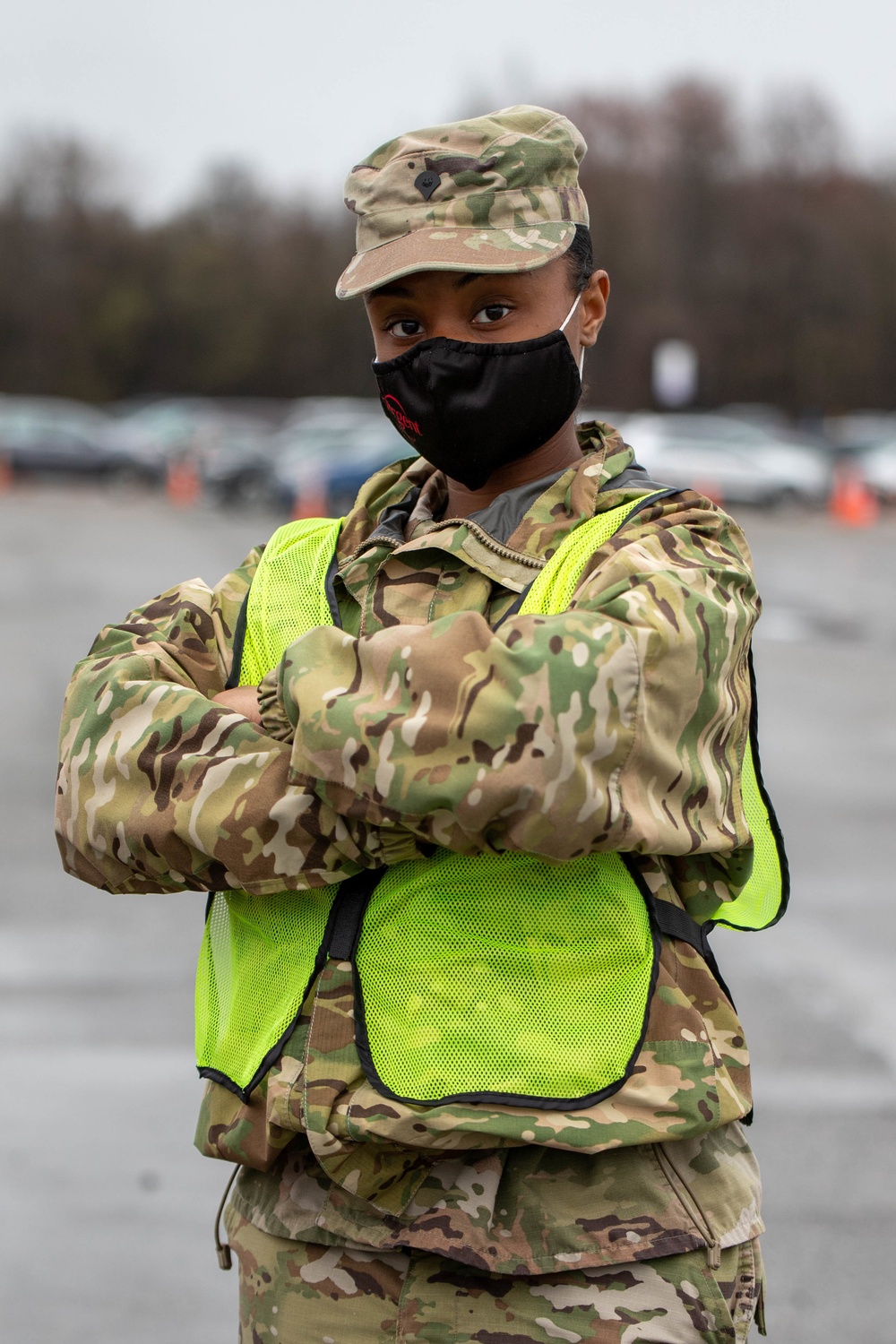 58th EMIB Soldiers support Six Flags America Mass Vaccination Site