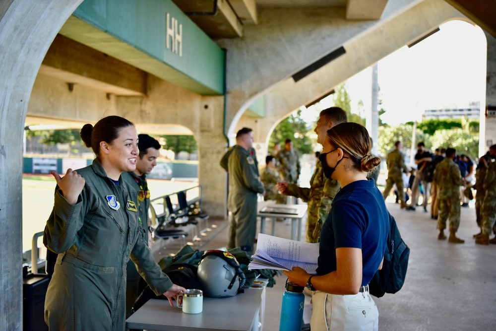 AFROTC career day at the University of Hawaii at Mānoa