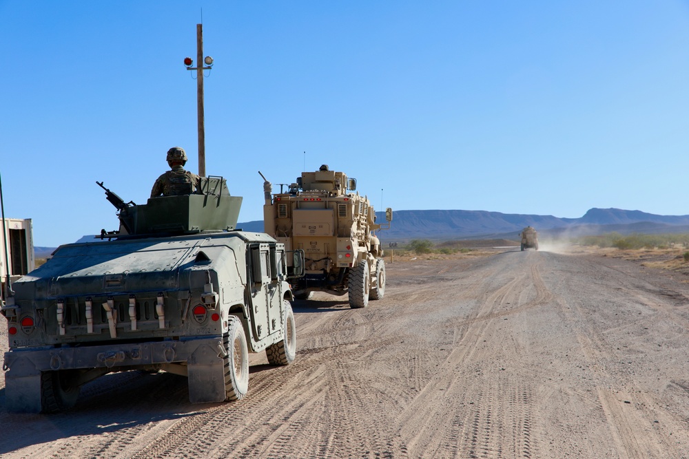 Soldiers train for deployment at Fort Bliss