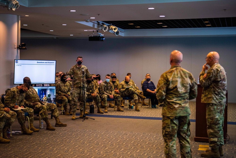 USSF's Servicing Command AFMC holds All-Call at SSC