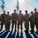 MCPON Russell Smith visits chief petty officer selectees during Chief Heritage Week aboard USS Constitution