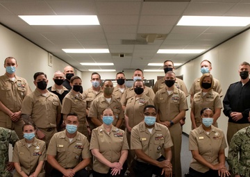 MCPON Russell Smith conducts fleet engagement at Navy Talent Acquisition Group New England