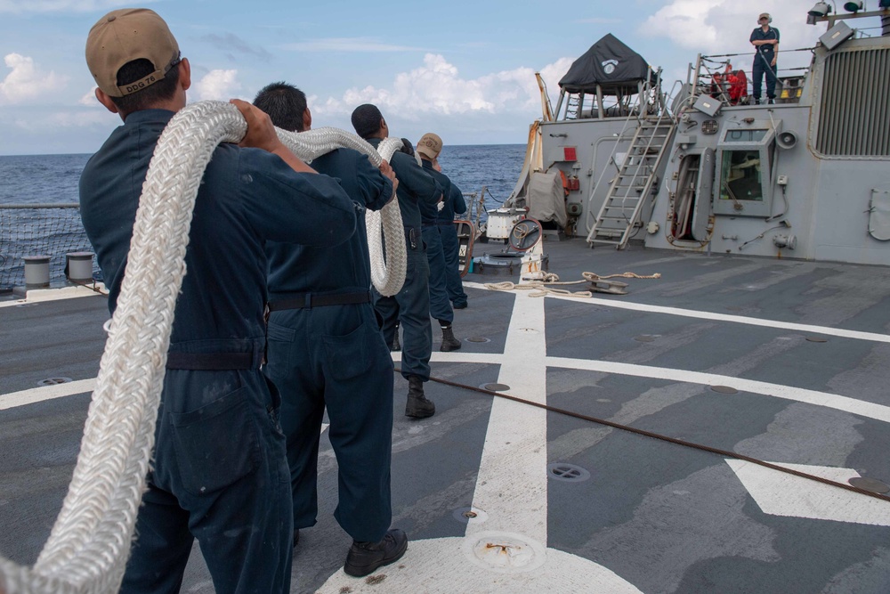 USS Higgins routine operations.