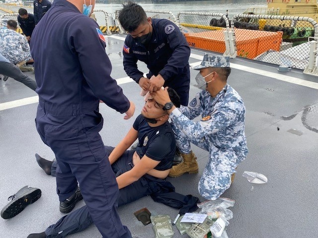 U.S. Military and Philippine Coast Guard Conduct Tactical Combat Casualty Care Training