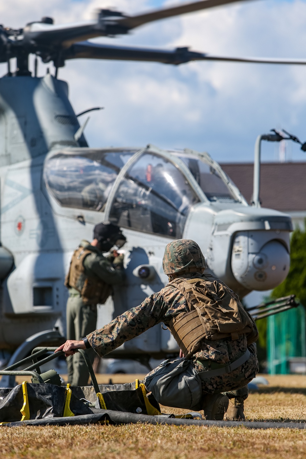 Exercise Active Shield 2021: Marine Wing Support Squadron 171 conducts hot refueling