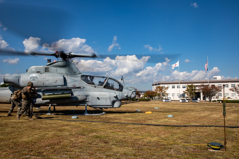 Exercise Active Shield 2021: Marine Wing Support Squadron 171 conducts hot refueling