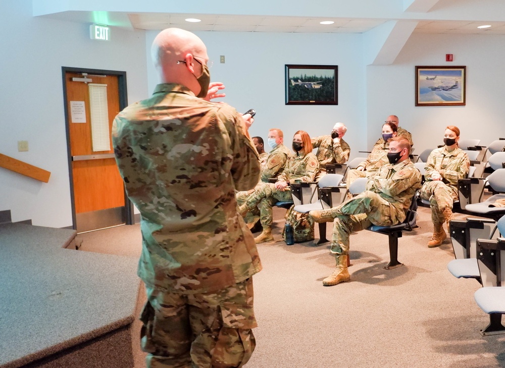 Michigan Air National Guardsmen Hear from COVID Vaccine Subject Matter Experts