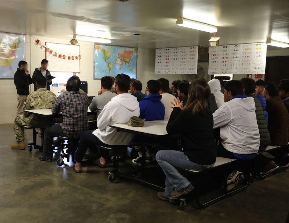 TF Atterbury - Soldiers present awards to Afghan guests