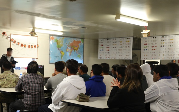 TF Atterbury - Soldiers present awards to Afghan guests