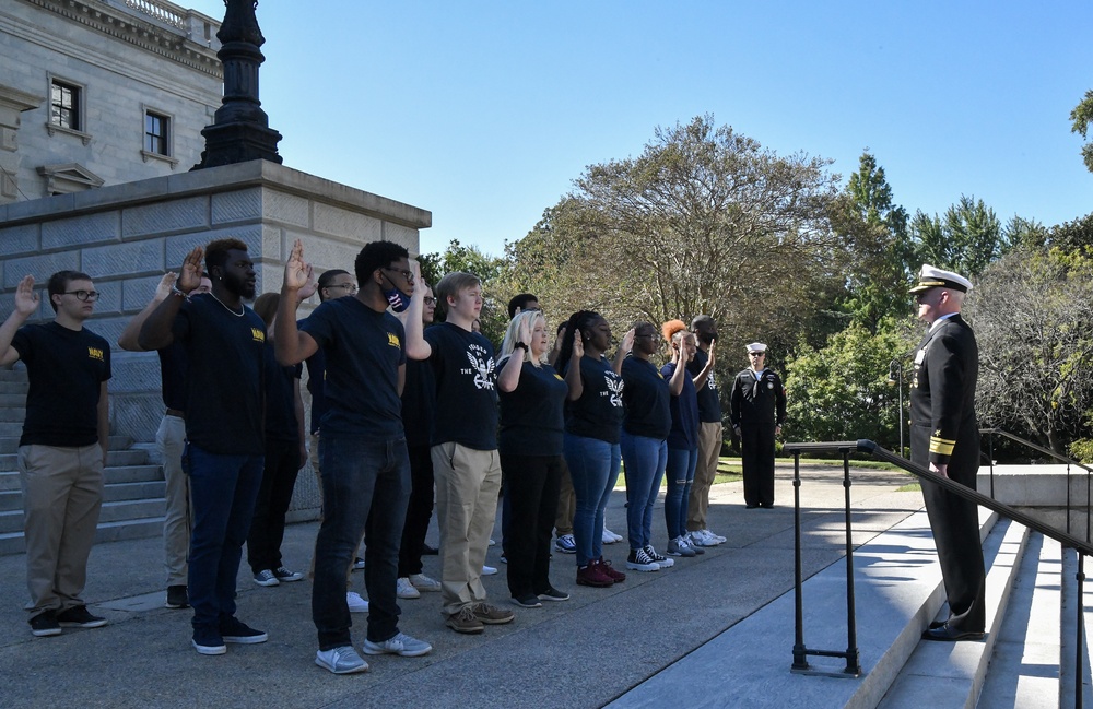Navy Week Columbia Oath of Enlistment