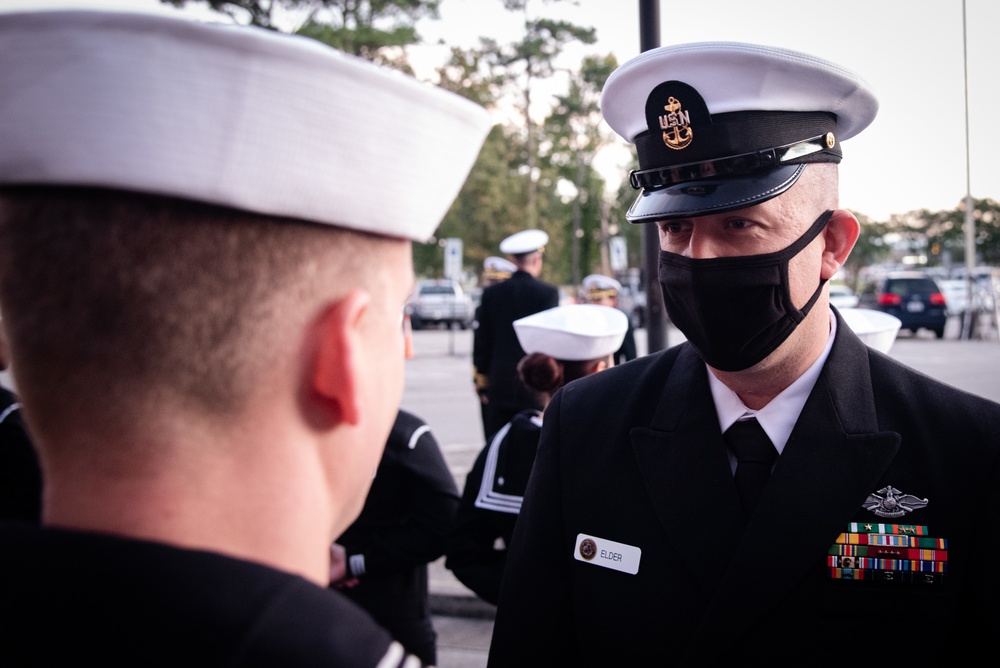 Cherry Point Sailors Honor Tradition, Conduct Uniform Inspection