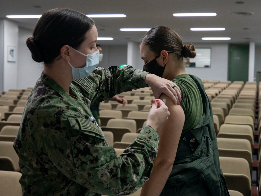 Exercise Active Shield: MCAS Iwakuni personnel receive Flu vaccine