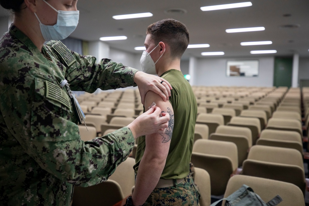 Exercise Active Shield: MCAS Iwakuni personnel receive Flu vaccine