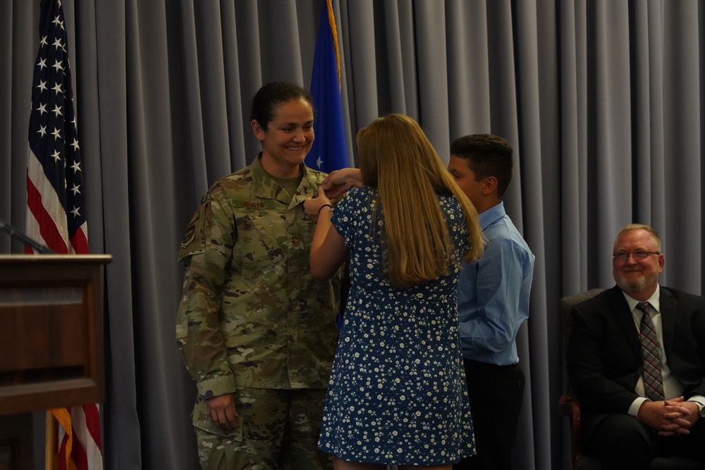 Chief Master Sgt. Danielle Hirvela honored in retirement ceremony
