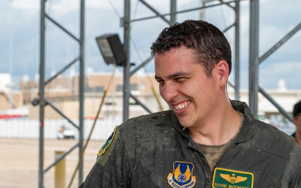 Major Nathan McCaskey finishes his test pilot career